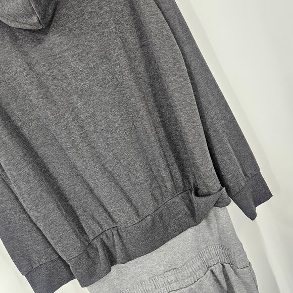 Tuxy One Piece Jumpsuit Mens Gray Hoodie Sweatpants Loungewear Casual Cozy Sz M - Picture 5 of 6